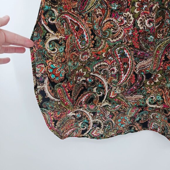 Fig and Flower Paisley Plaid Tunic Size Large Bohemian Boho - Picture 7 of 15